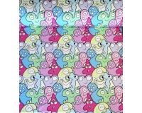 DZIANINA DRESOWA - PASTELOWE STWORKI - 240g/m²/180cm